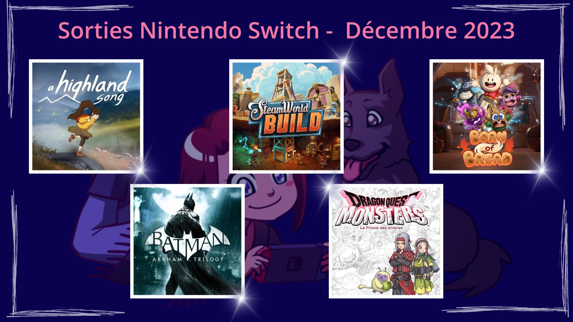 Sorties Nintendo Switch - décembre 2023