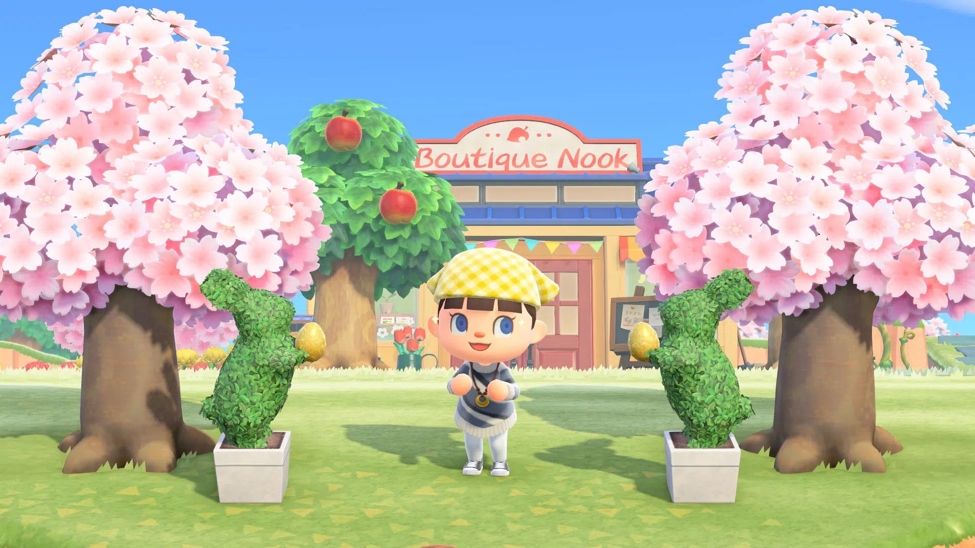 Pâques et fleurs de cerisier sur Animal Crossing Pâques et fleurs de cerisier sur Animal Crossing
